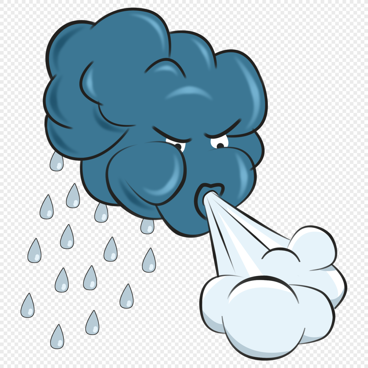 Грустная тучка