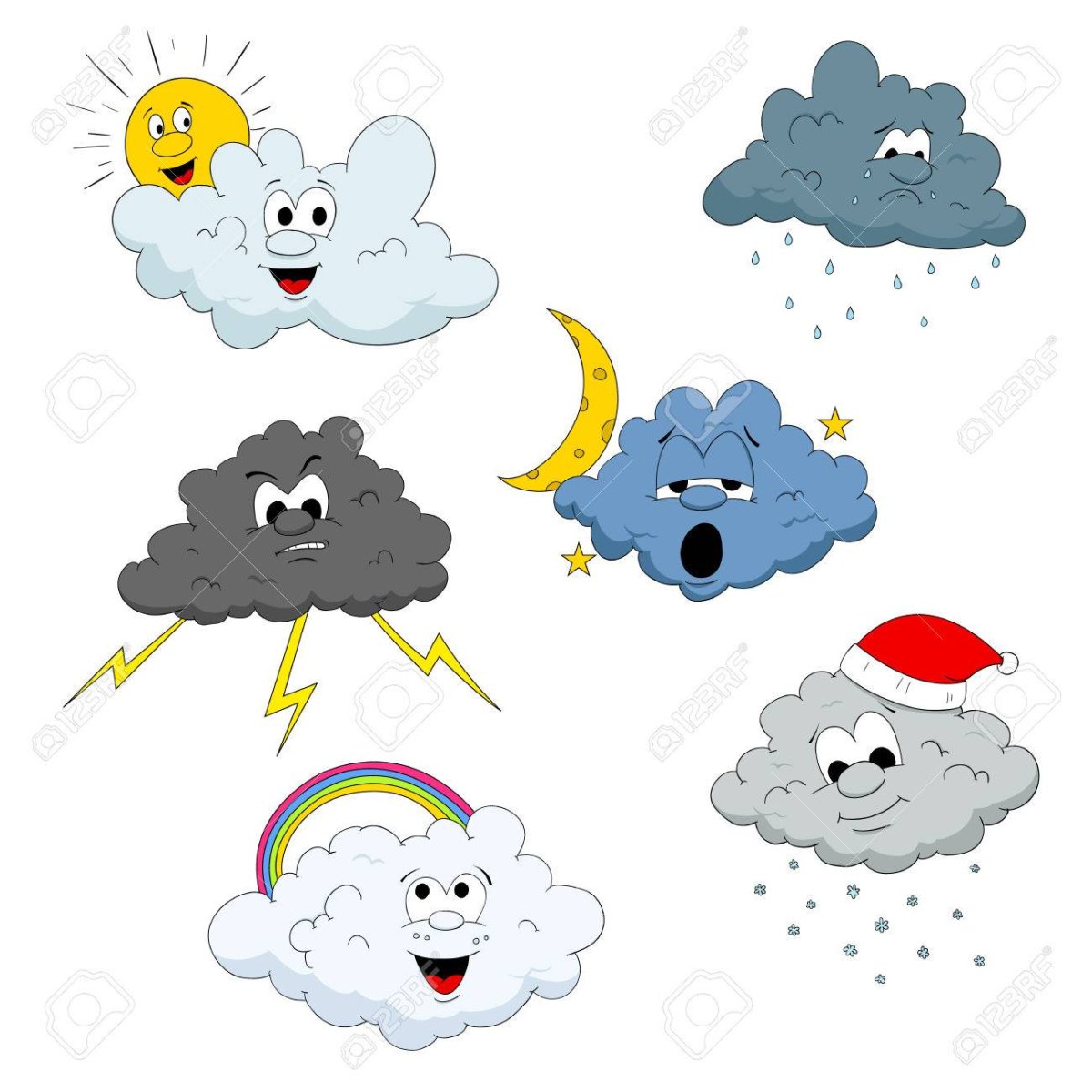 Облако с капельками для детей