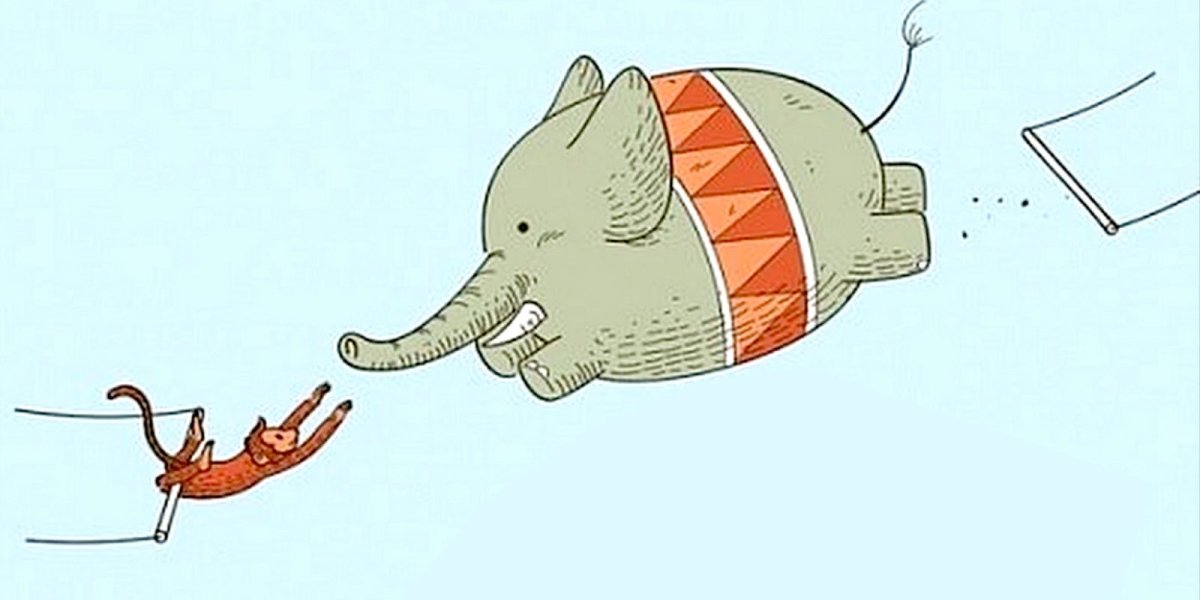 Оптимист иллюстрация