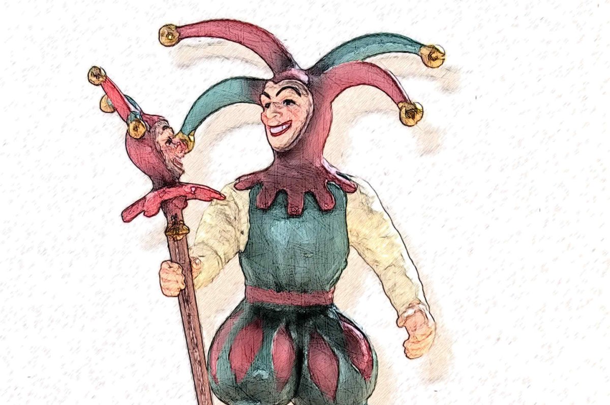 Шут с факелом