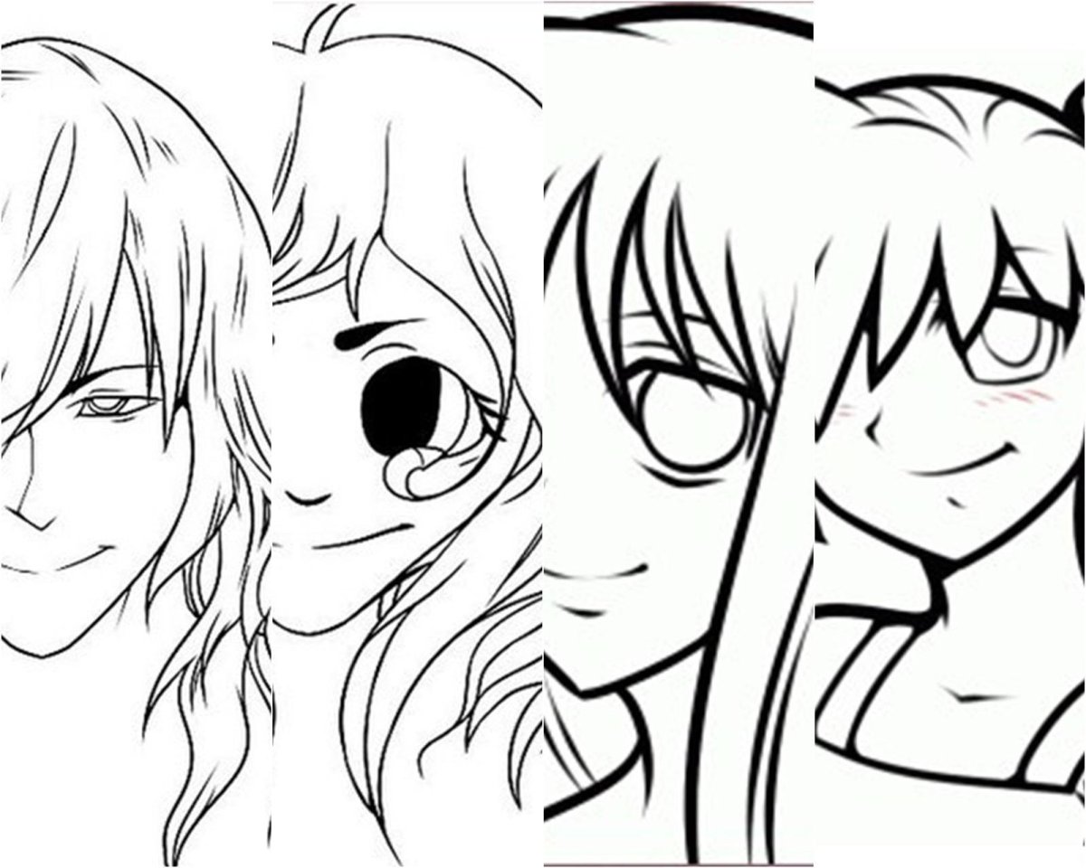 Первый аниме рисунок