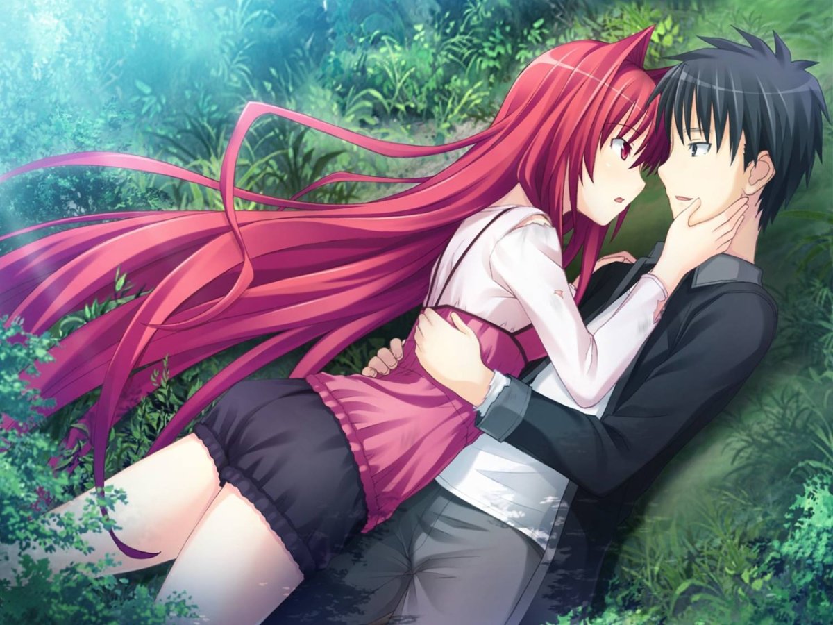 Аниме парочки в кровати