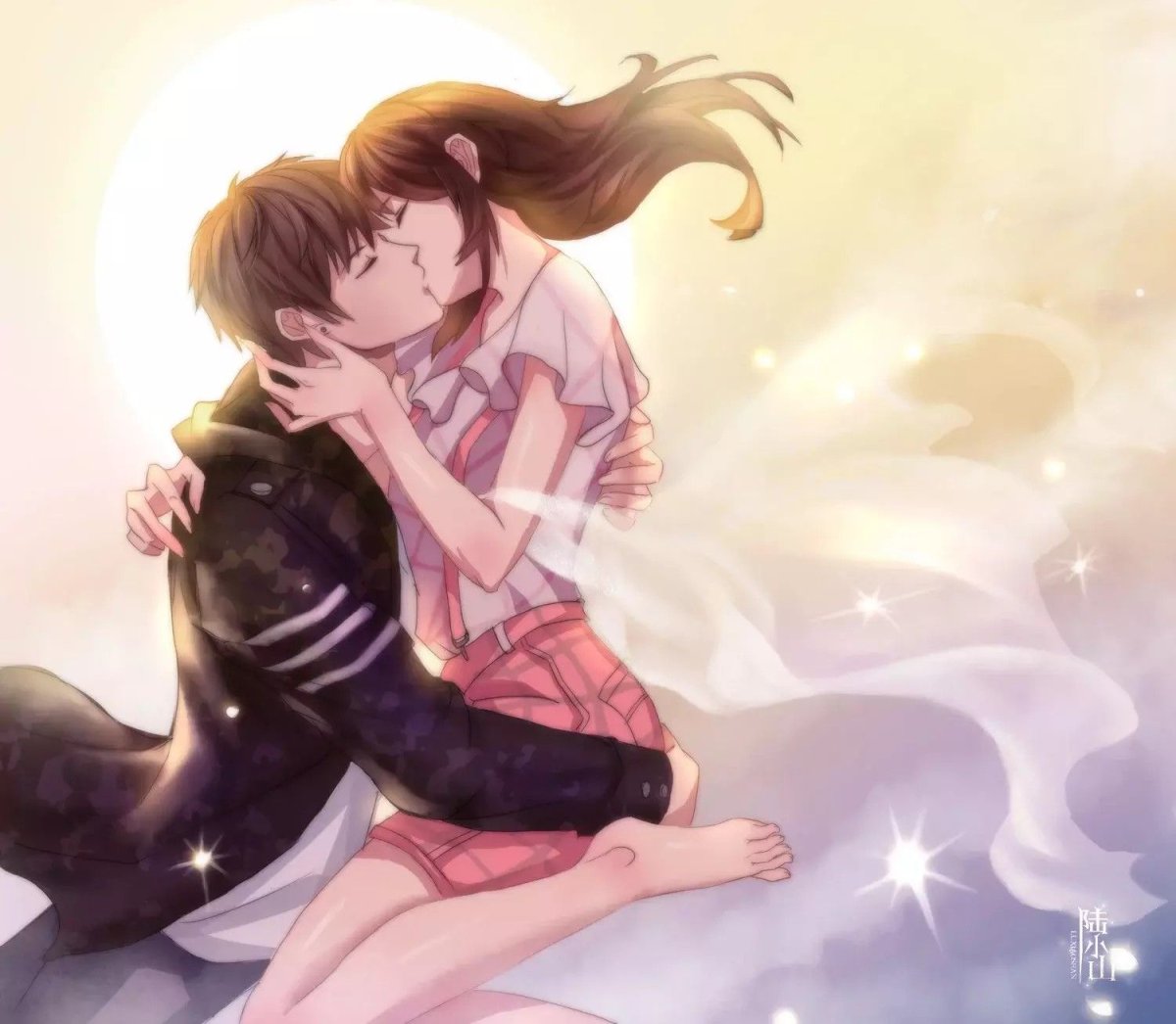 Аниме Золотая струна поцелуй