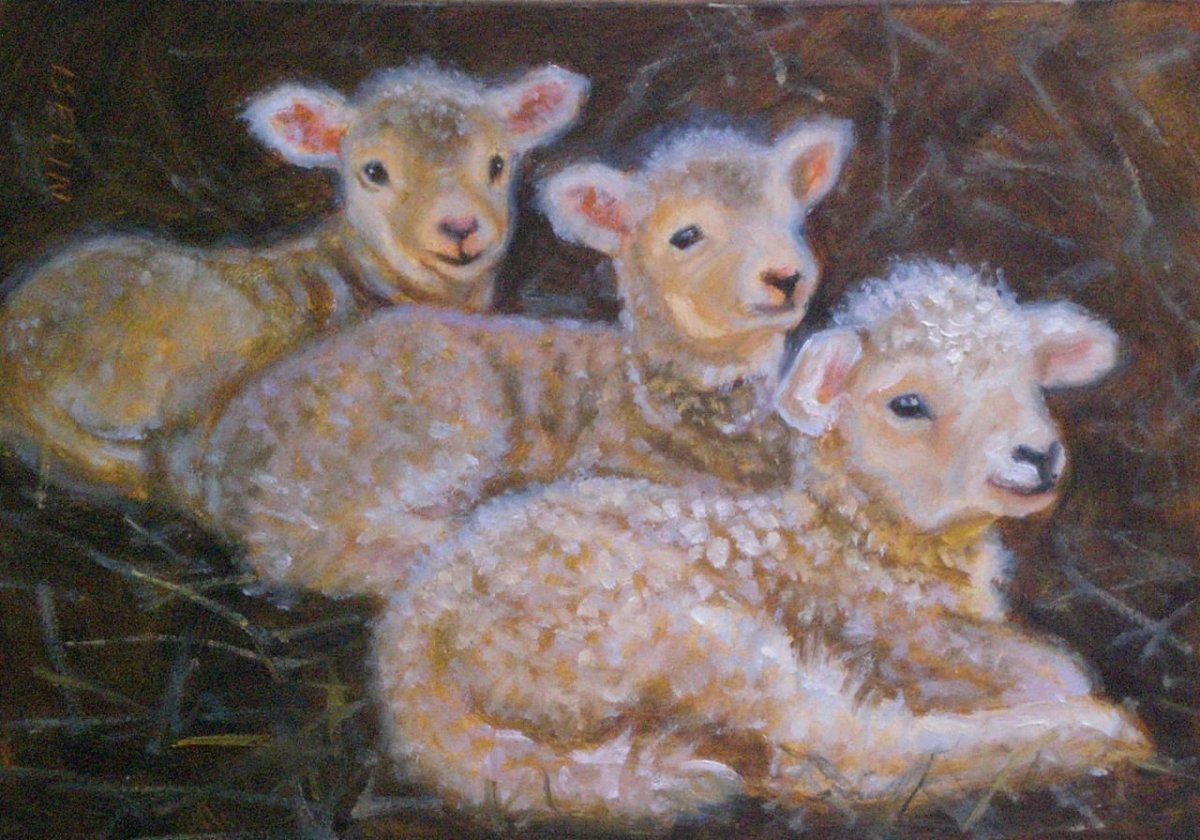 Ягненок Агнец в живописи