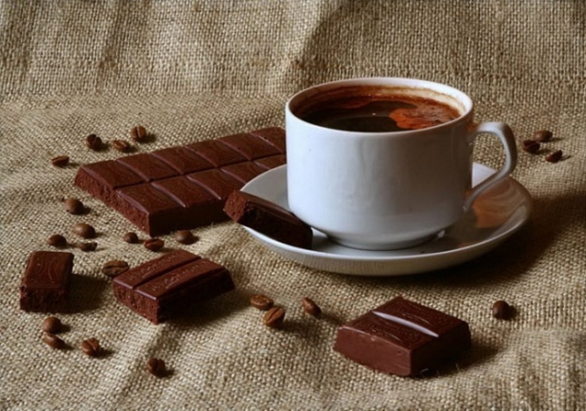 Чай с шоколадом