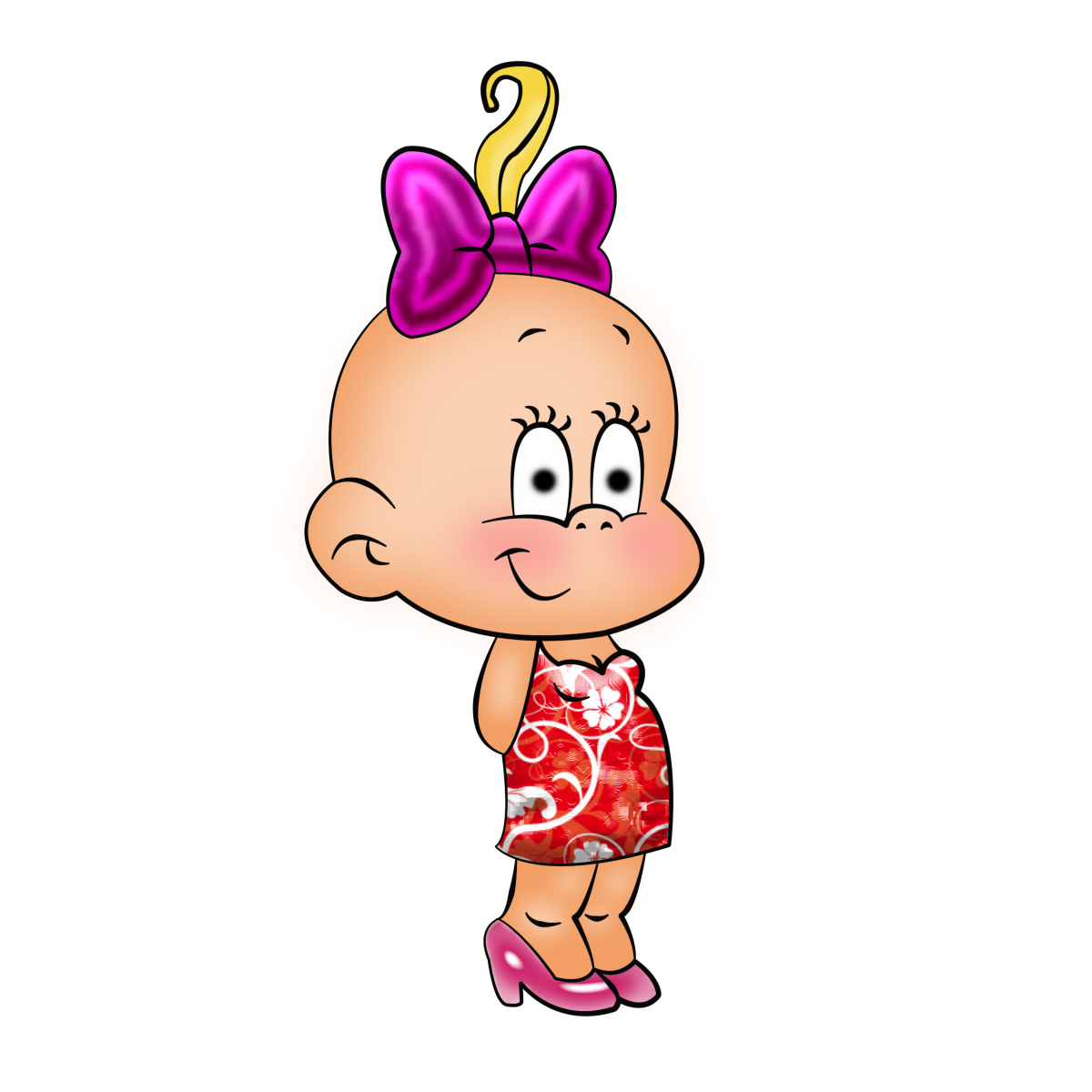 Пупс девочка вектор