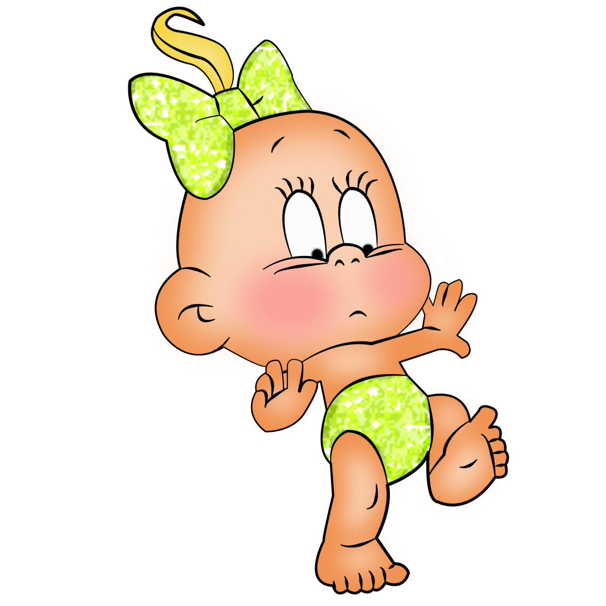 Карапузы на прозрачном фоне