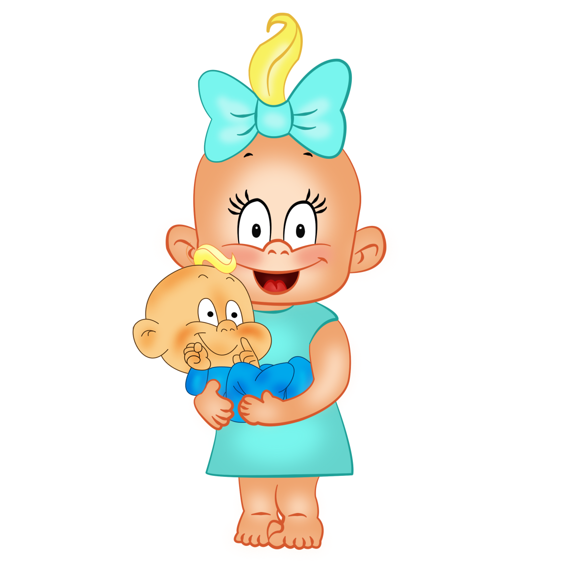 Нарисованная девочка с короной