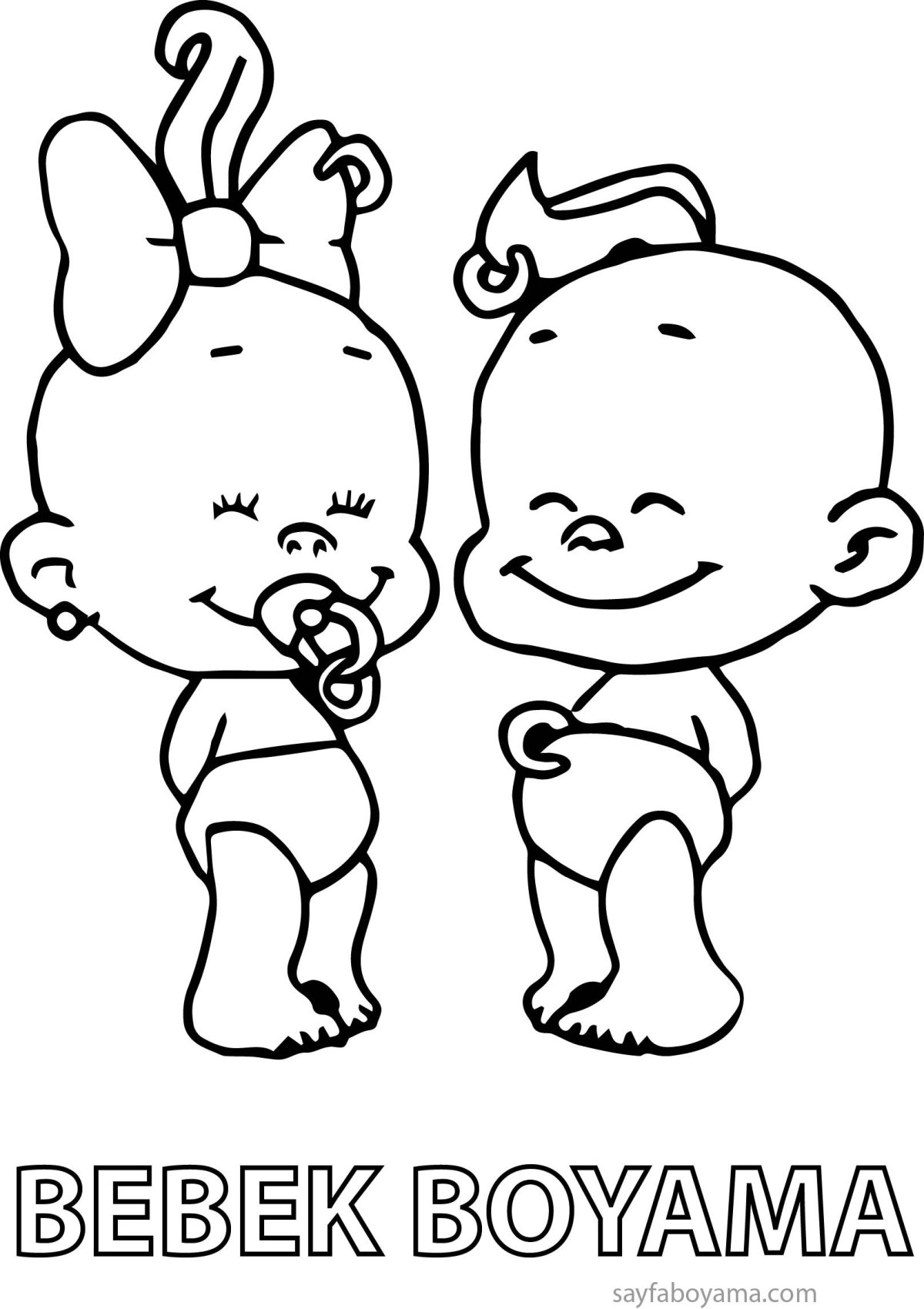 Карапузы мальчик и девочка