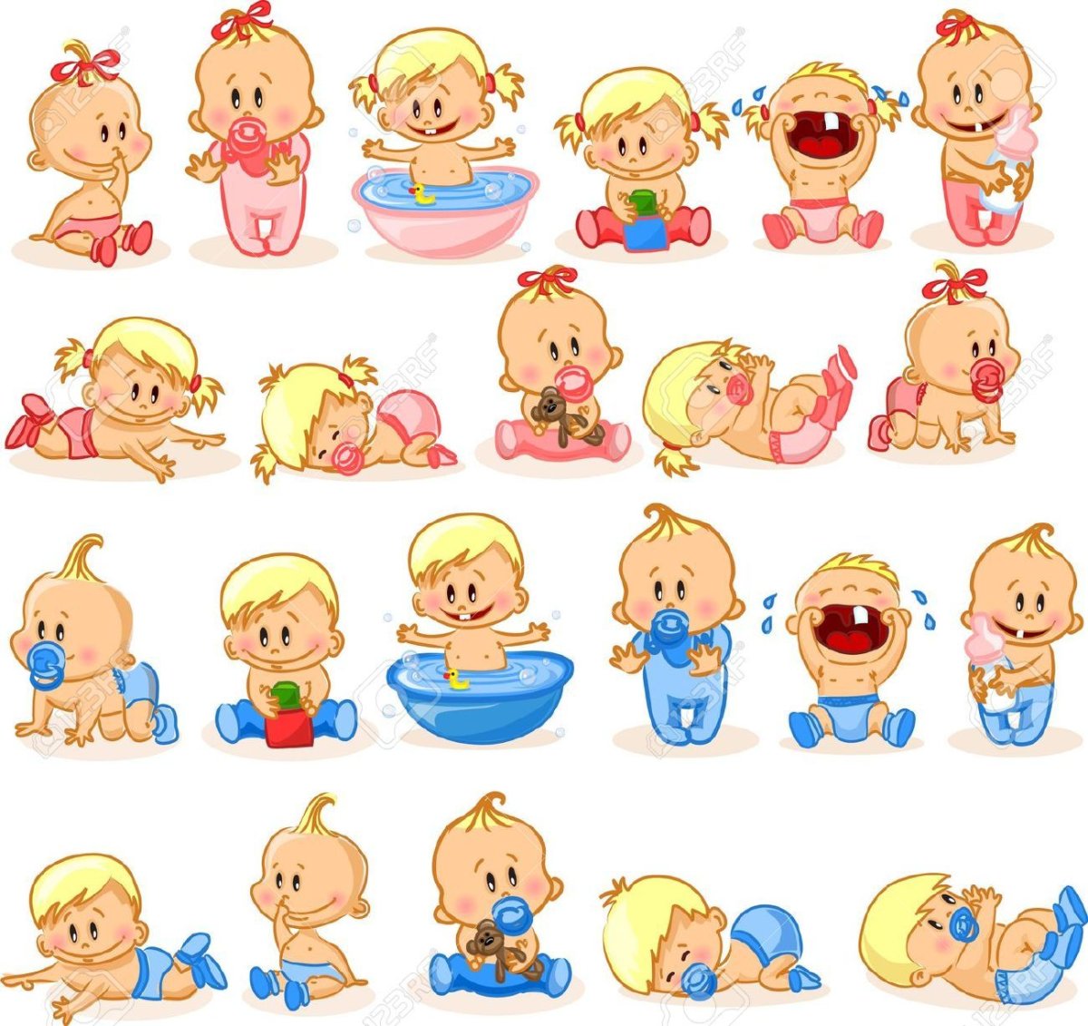 Младенец девочка вектор