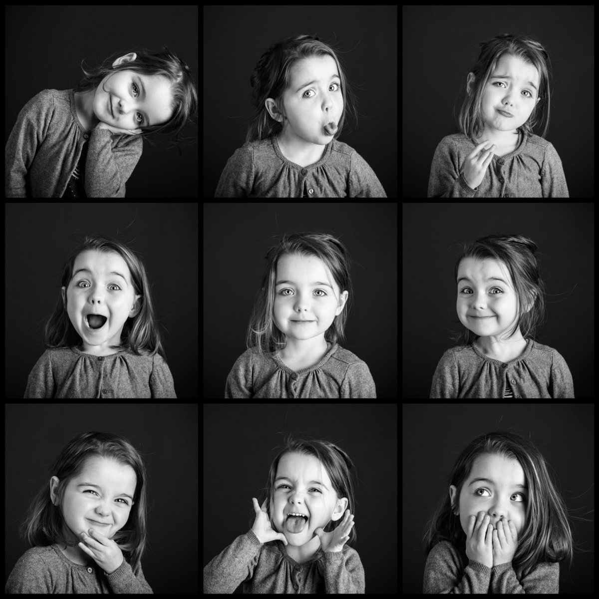 Мультяшные лица семьи