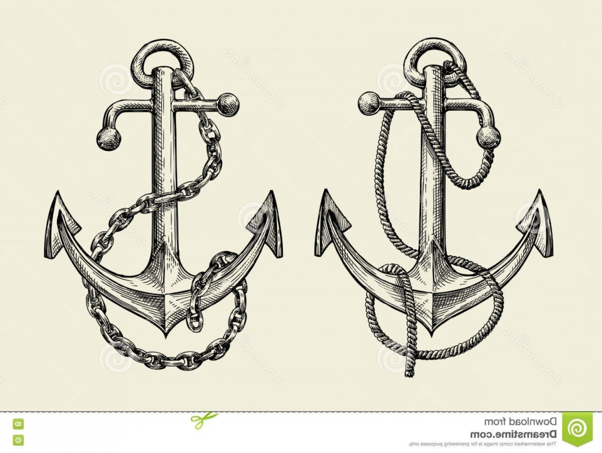 Орнамент якорь