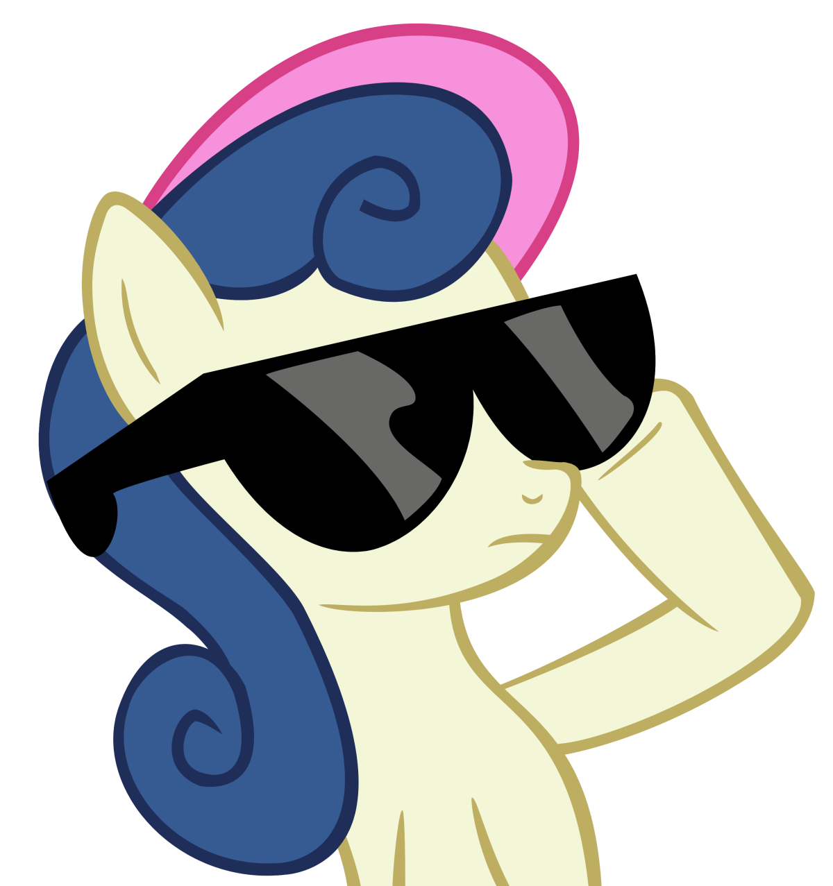 Пони в черных очках