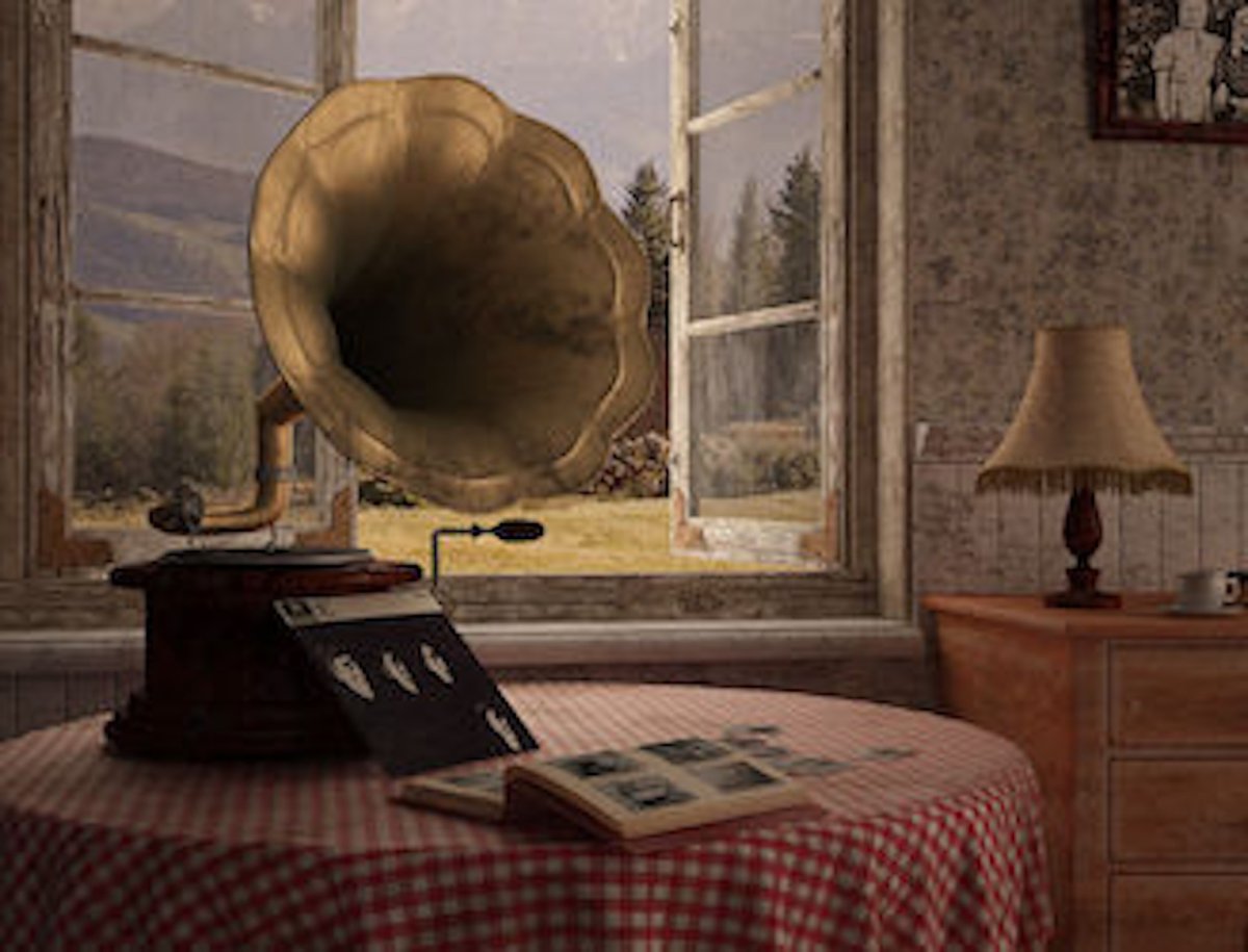 Граммофон в интерьере