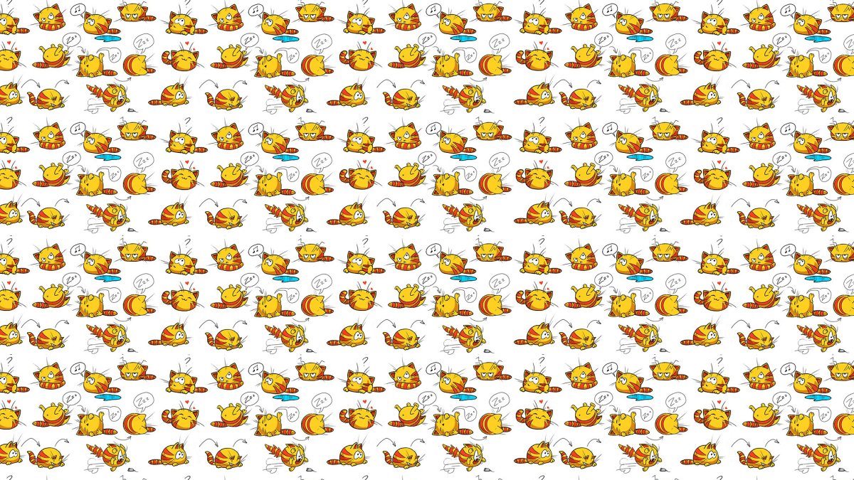 Ленивый кот вектор