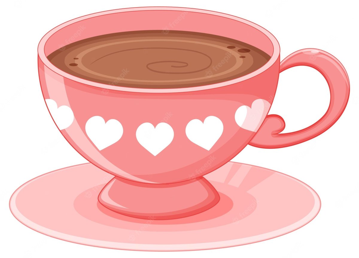 Кружка чая рисунок мультяшная