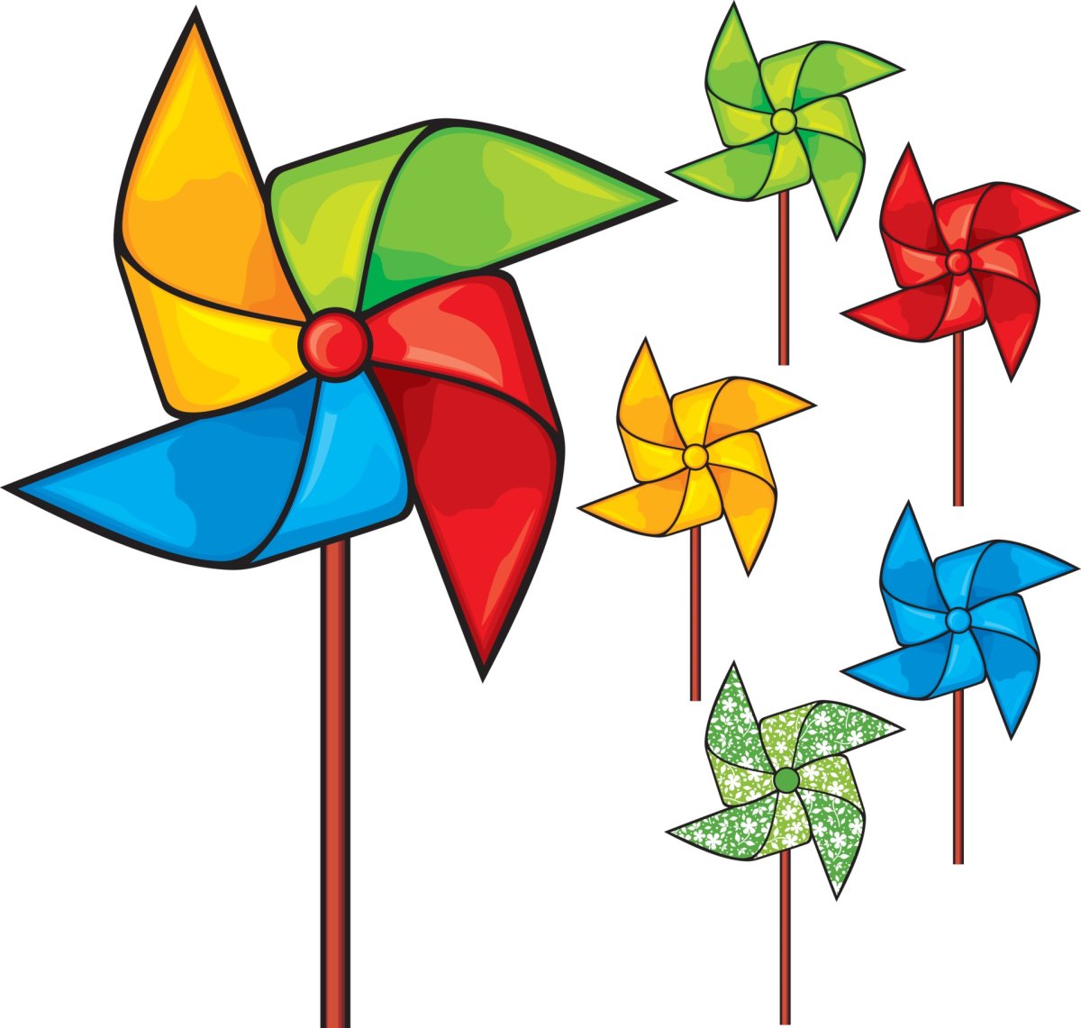 Ресунокдетская вертушка от ветра