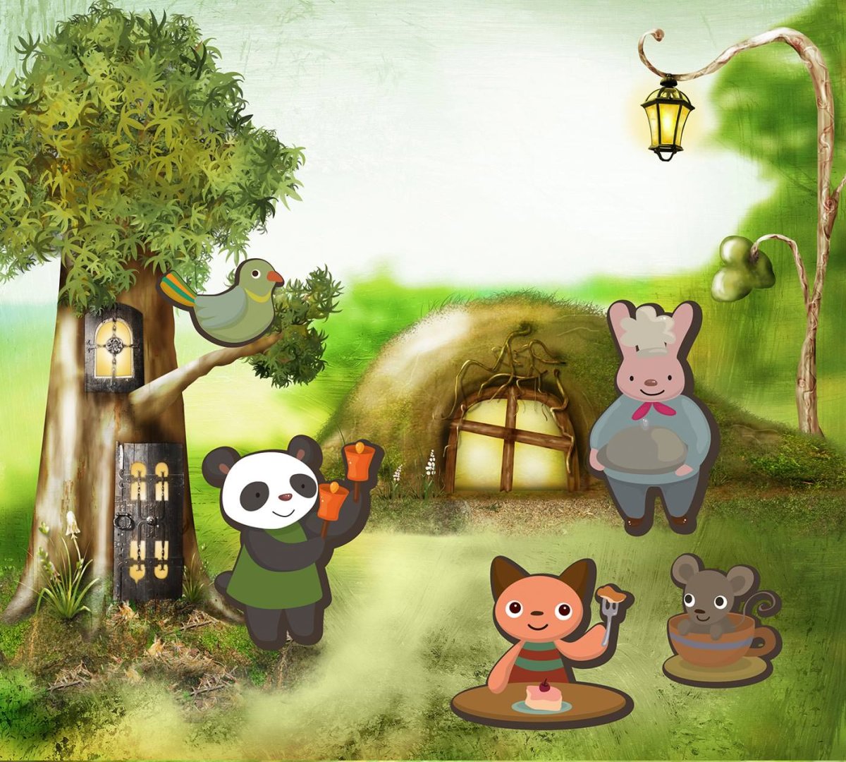 Лесная школа для зверей