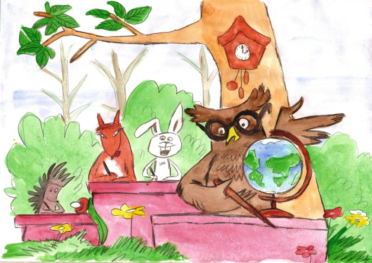 Лесная школа иллюстрации