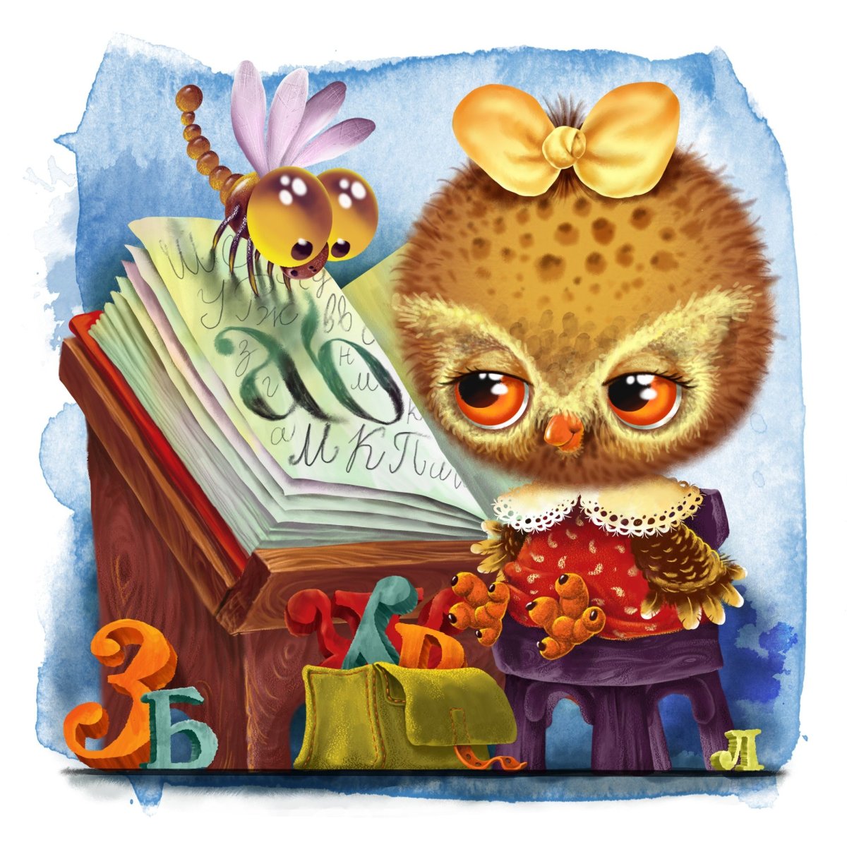 Лес с животными для детей