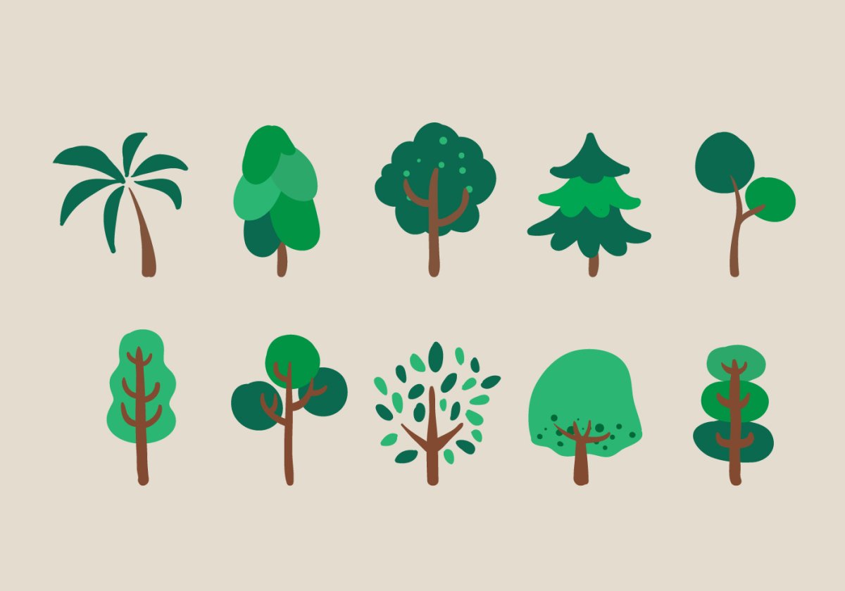 Дерево в векторной графике