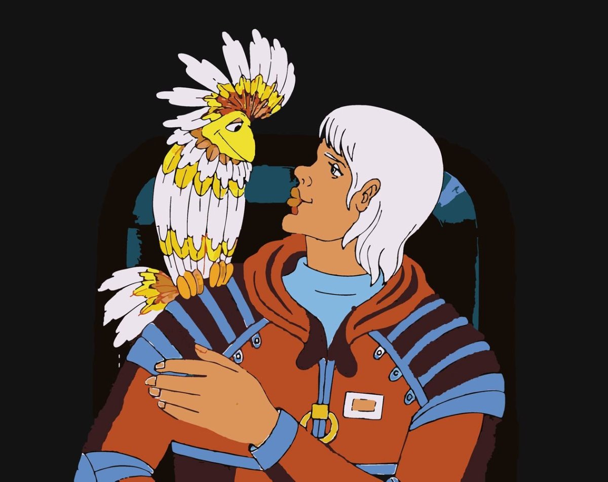 Птица Говорун отличается умом и сообразительностью