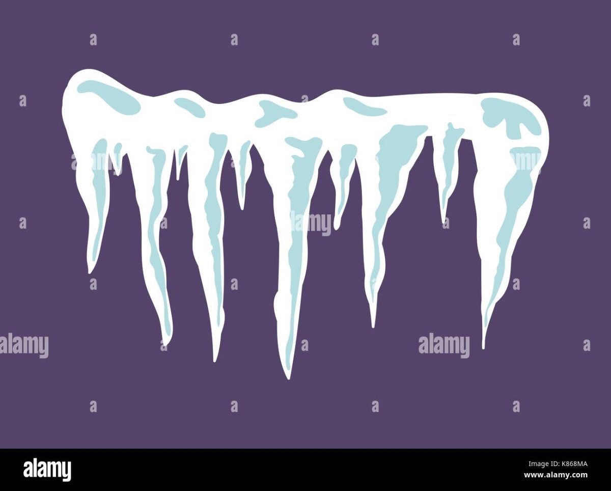 Сосульки силуэт