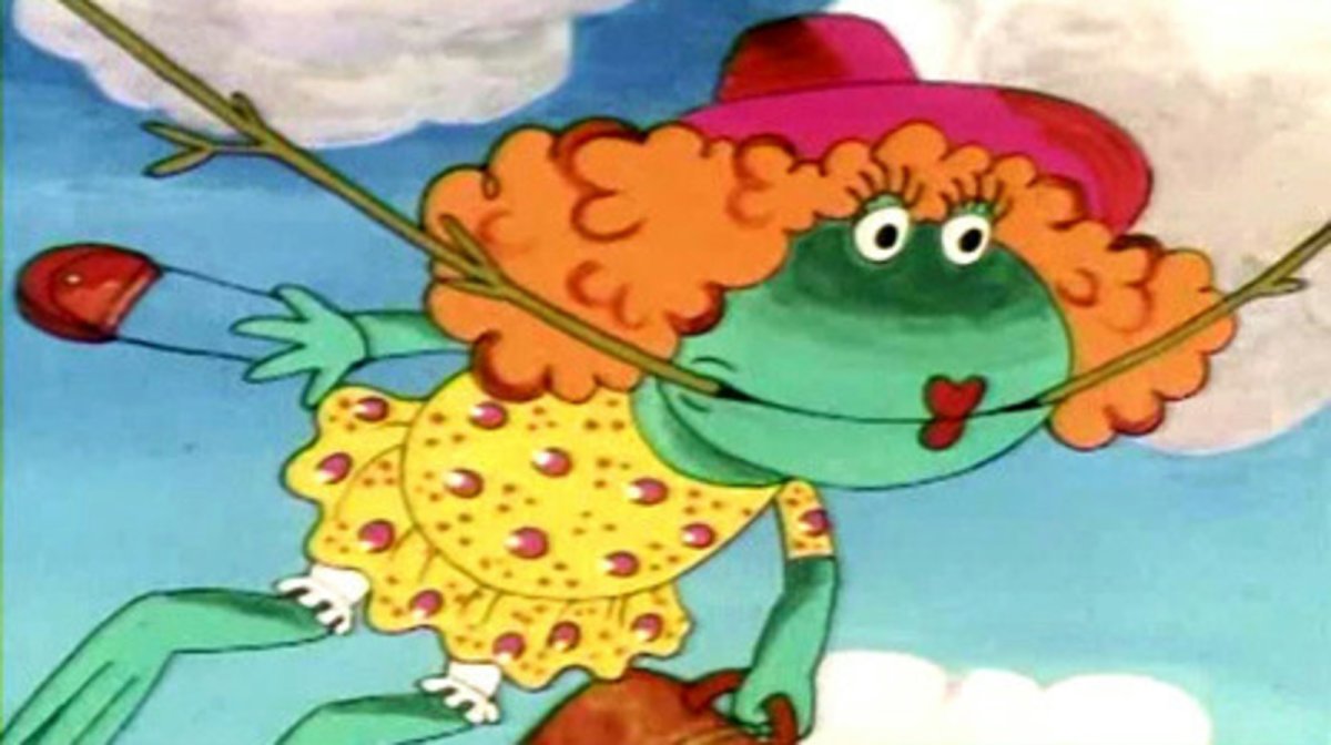 Лёгкая иллюстрация к сказке лягушка путешественница