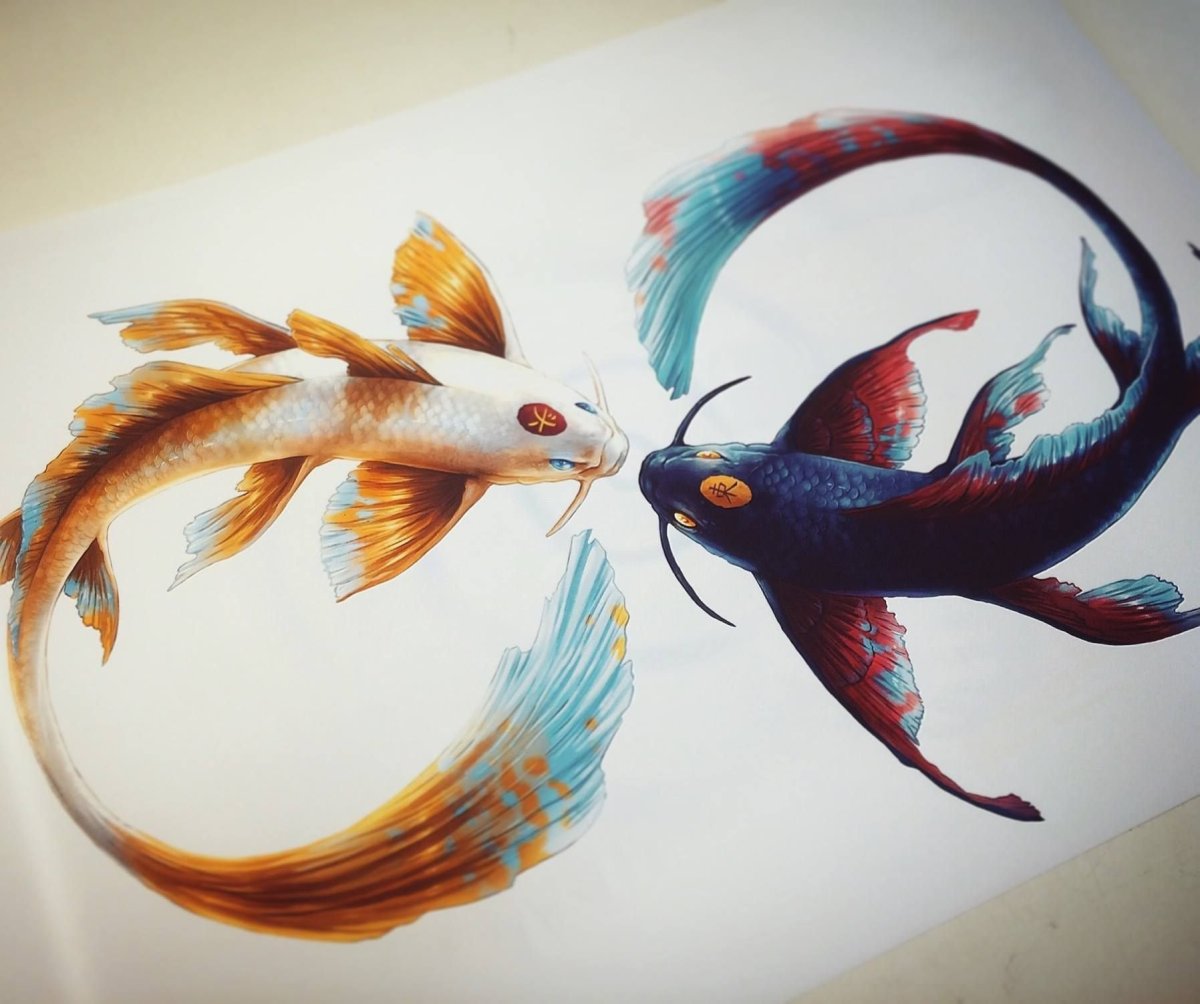 Чешуя карпа кои