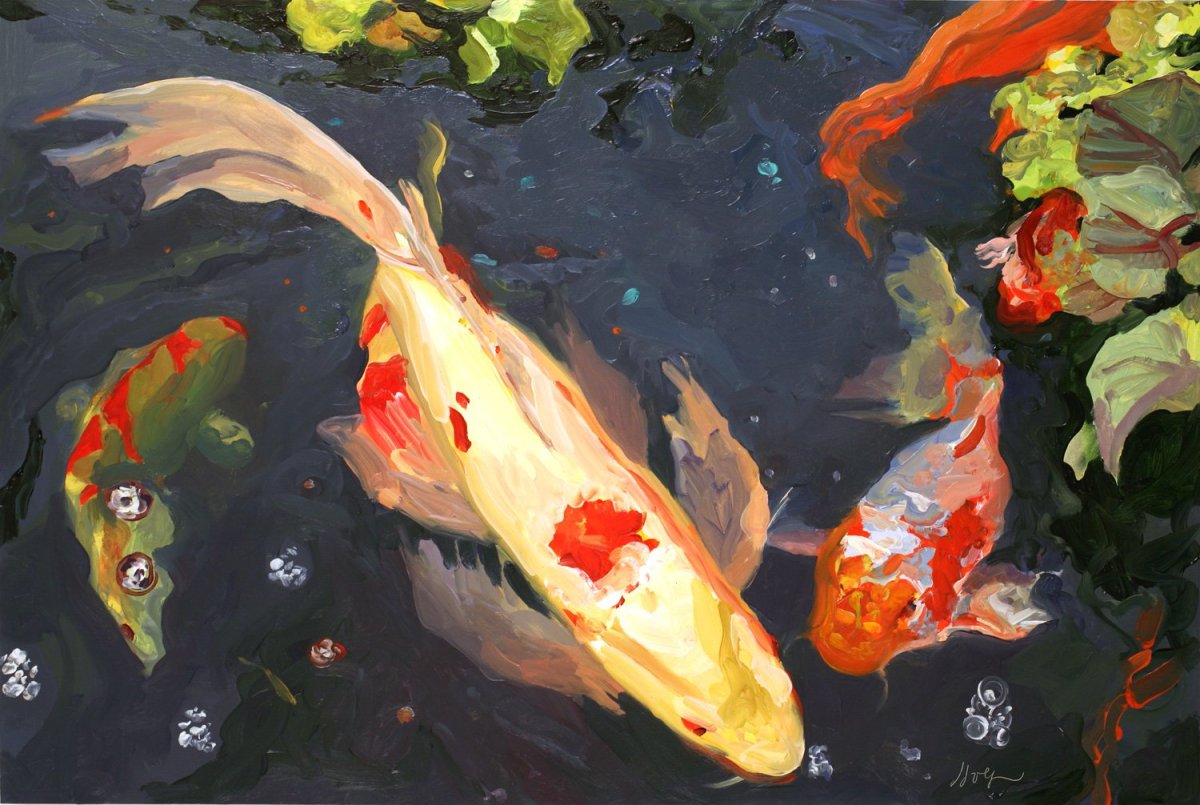 Акварельные рыбки