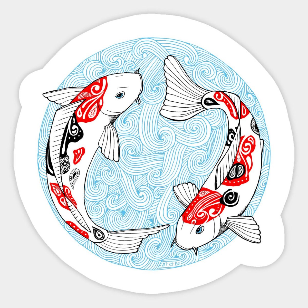 Карп кои платина вуаль