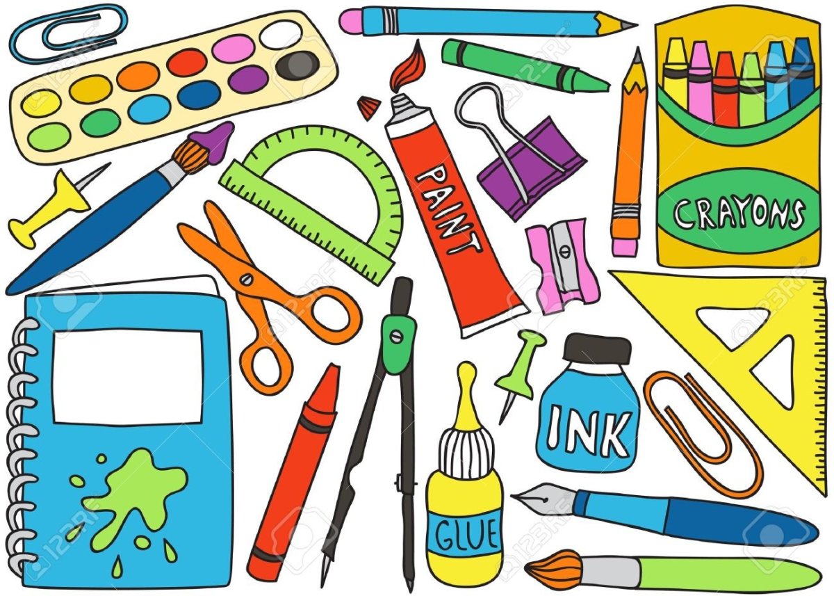 Рисование школьные принадлежности