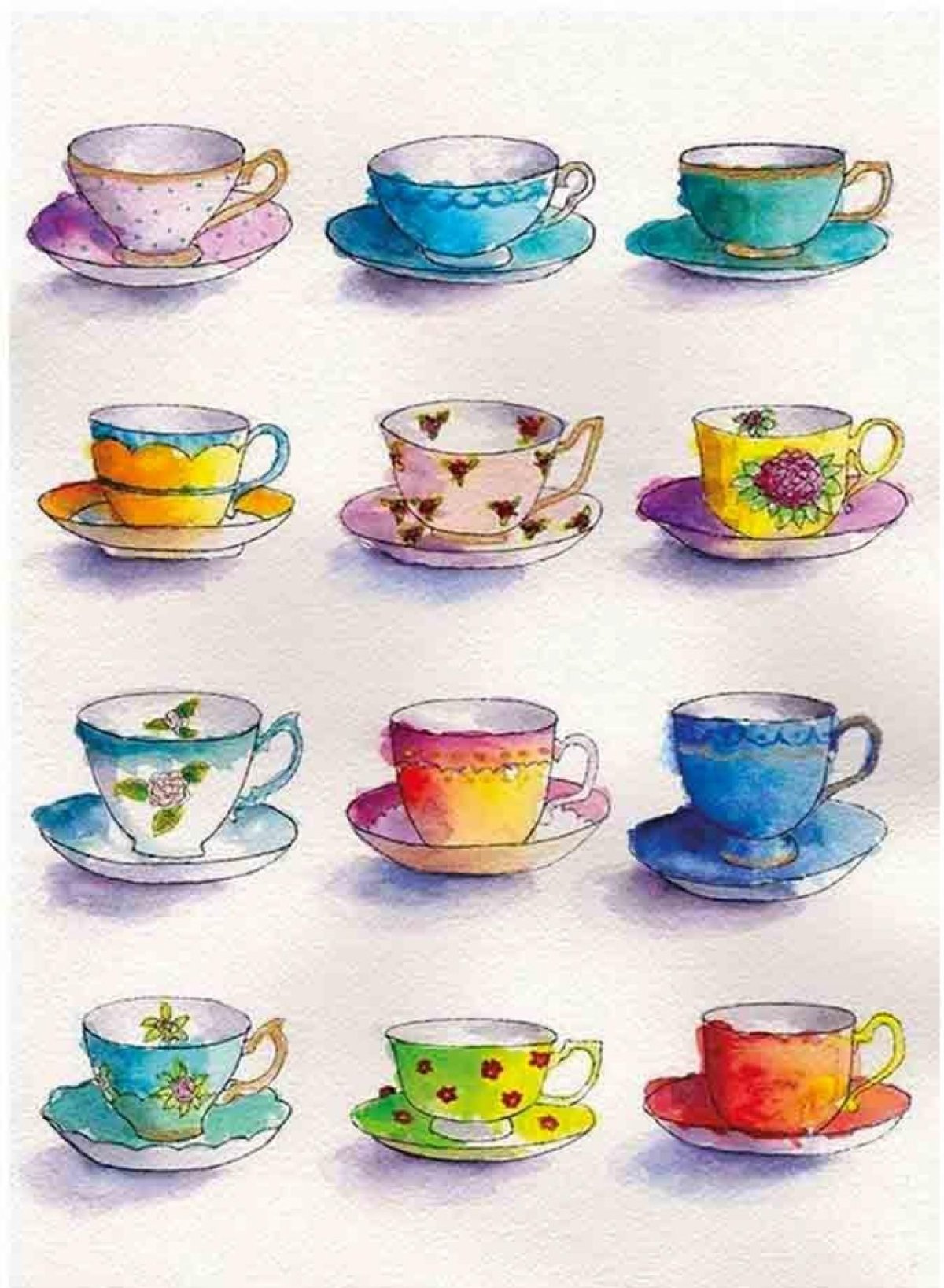 Рисование чайный сервиз