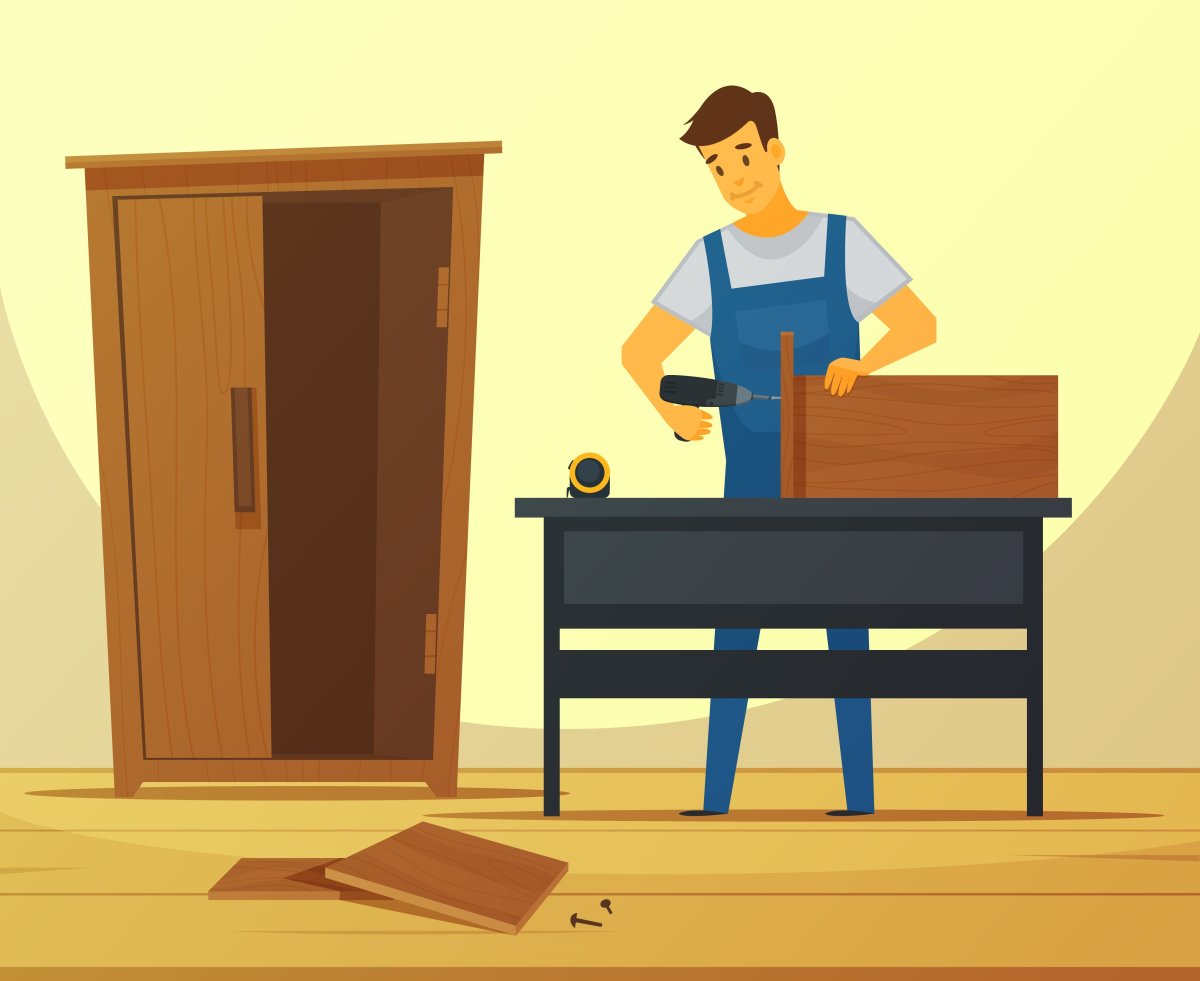 Сборщик мебели рисунок
