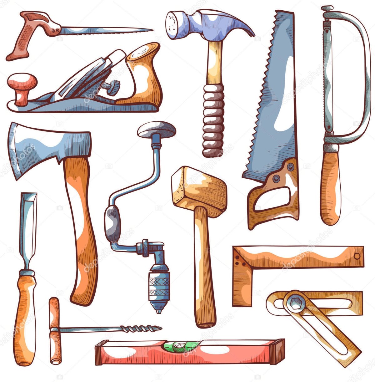 Инструменты плотника и столяра