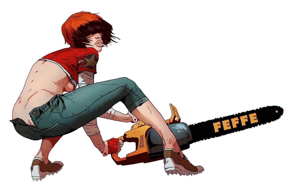 Человек-бензопила Chainsaw man арт