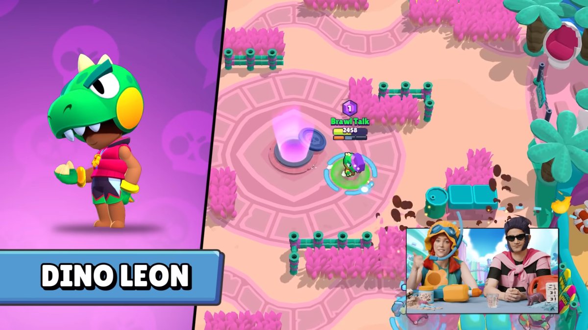 Леон динозавр Brawl Stars