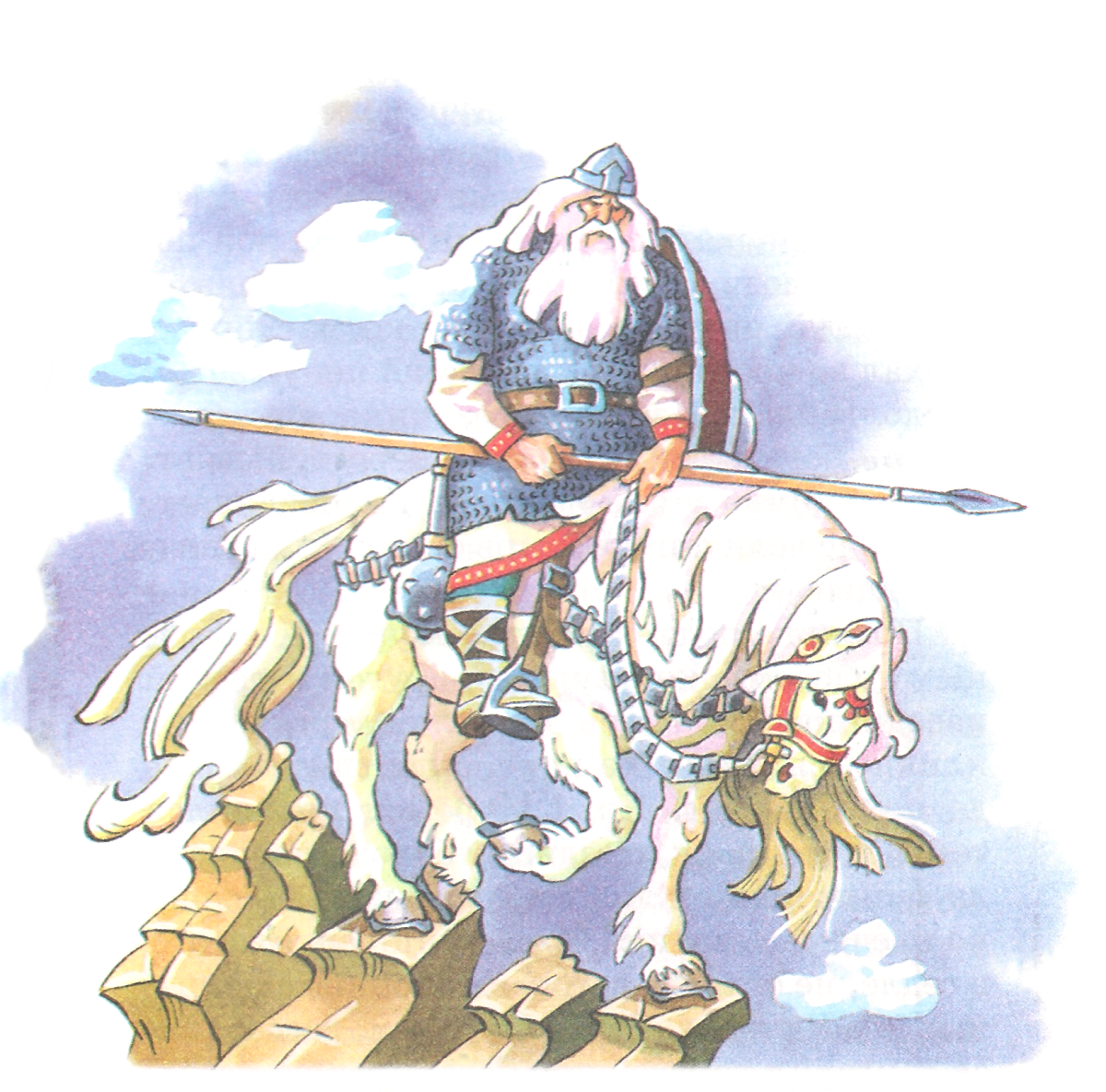 Пушкин Руслан и Людмила голова богатыря