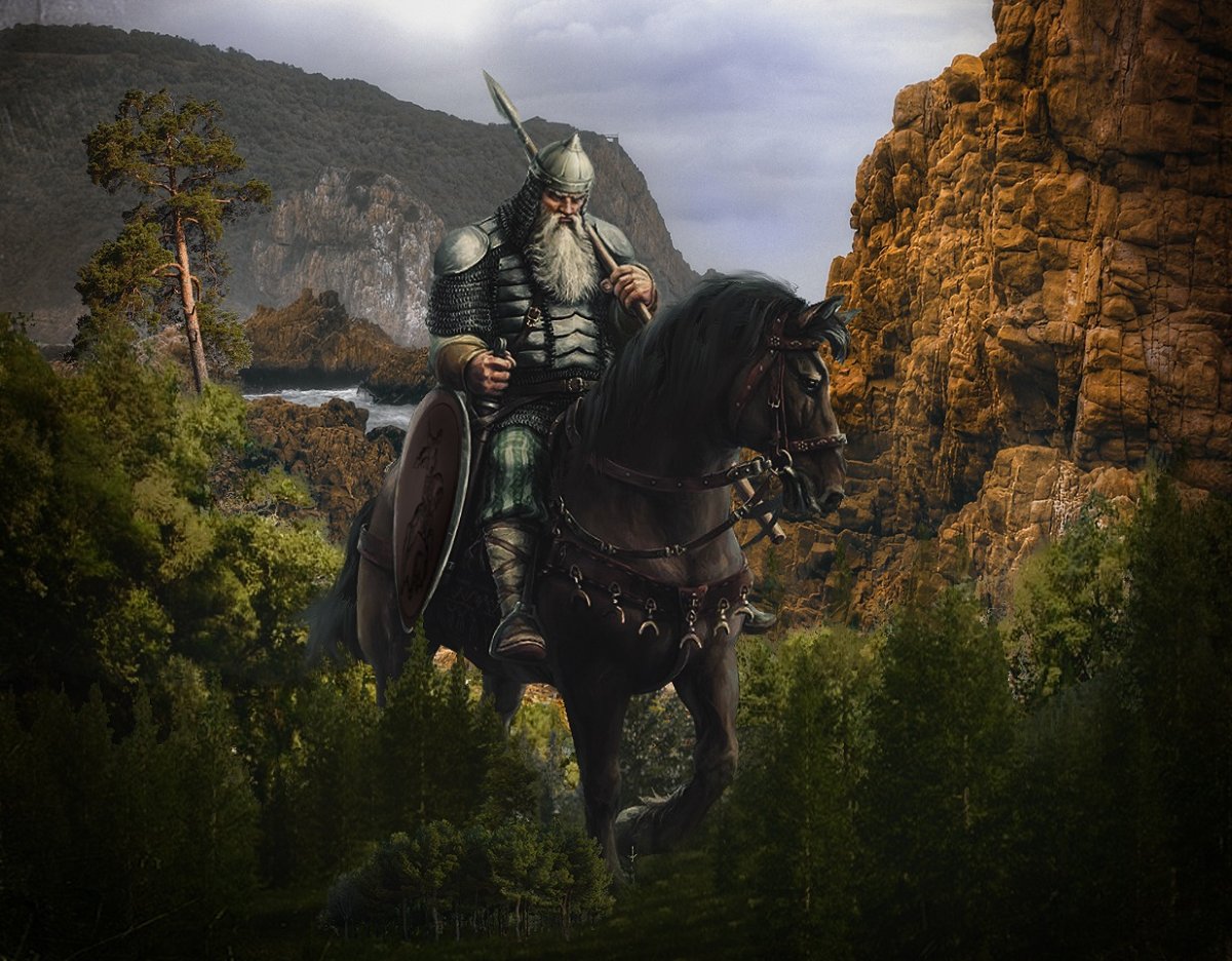 Русские былины иллюстрации Святогор