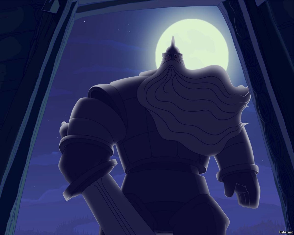 Иллюстрация Илья Муромец и Святогор