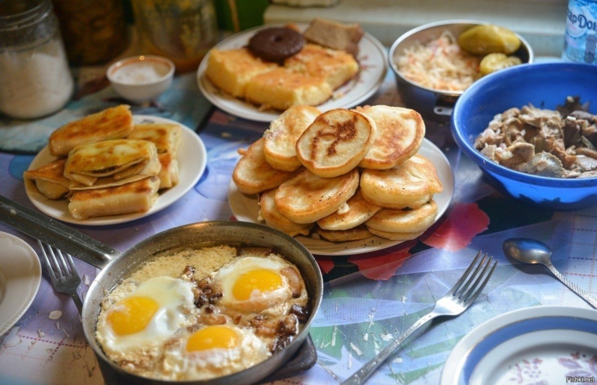 Завтрак в деревне