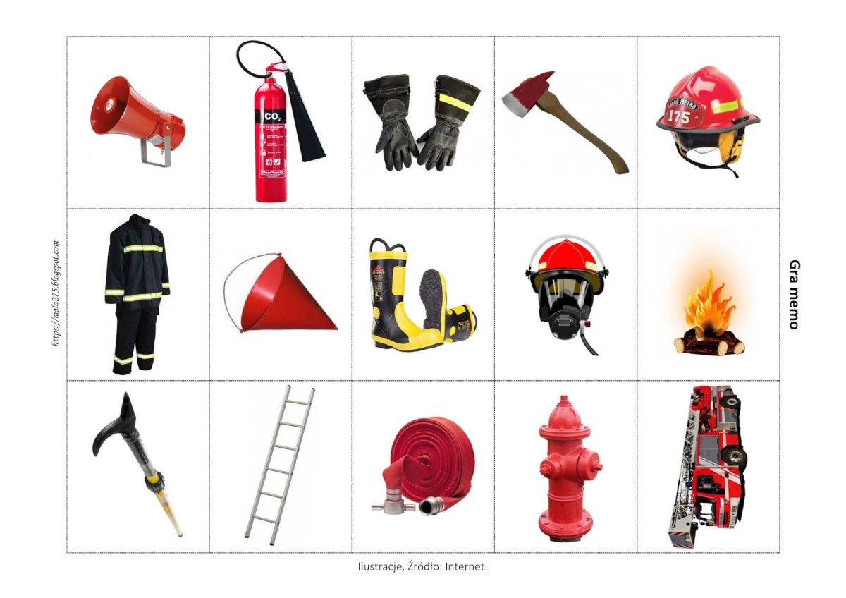 Предметы для пожарного в детском