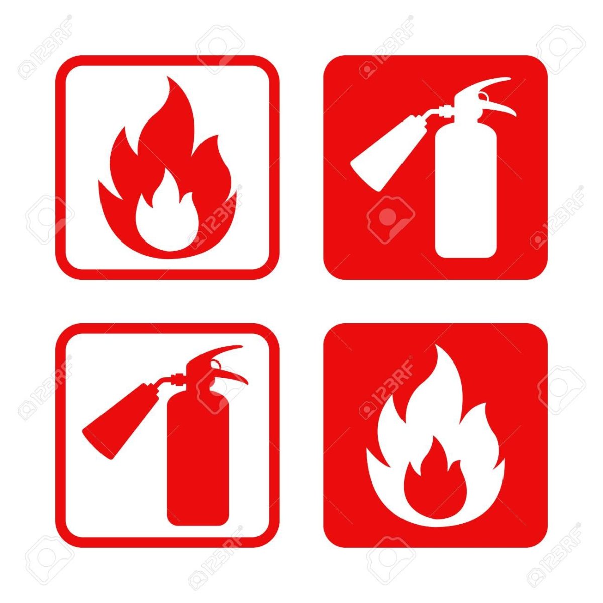 Пиктограммы пожарной безопасности