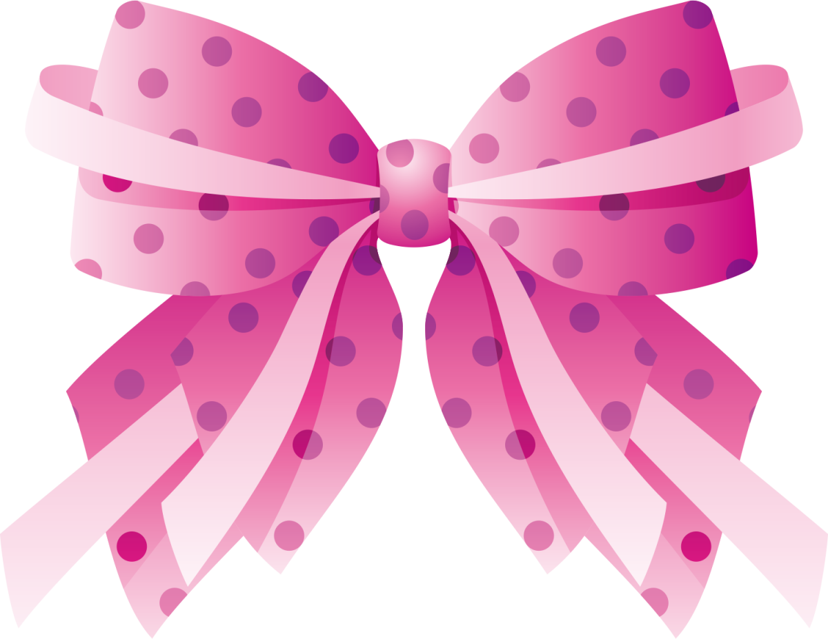 Розовый бант