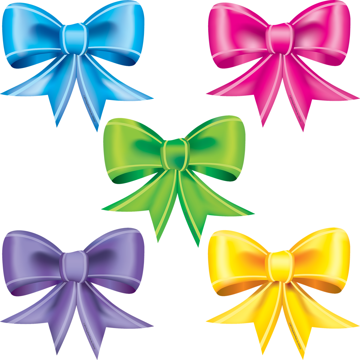 Розовый бант на прозрачном фоне