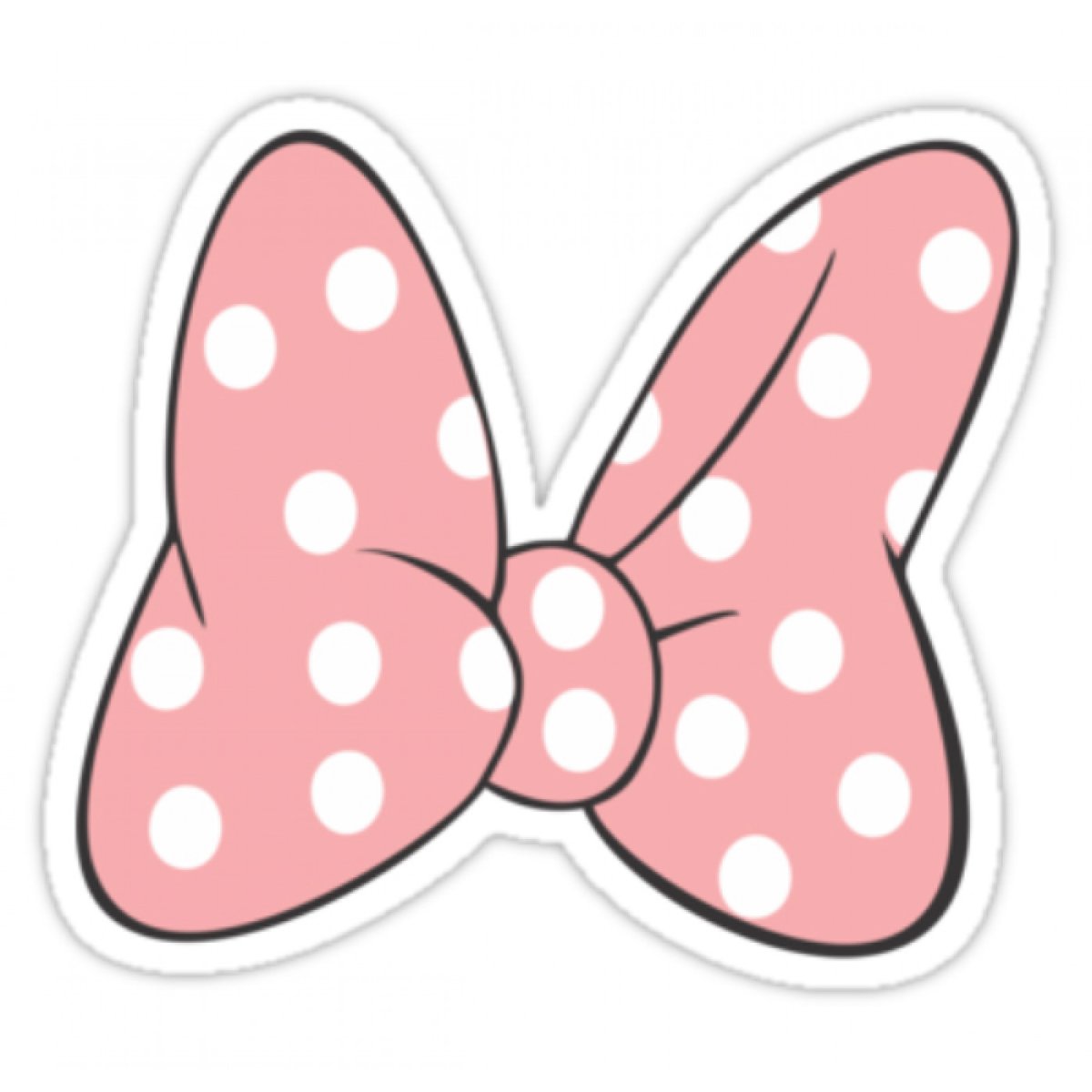 Бантик черно белый