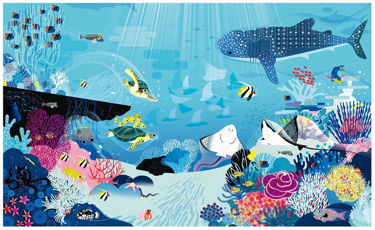 Подводный мир в иллюстраторе
