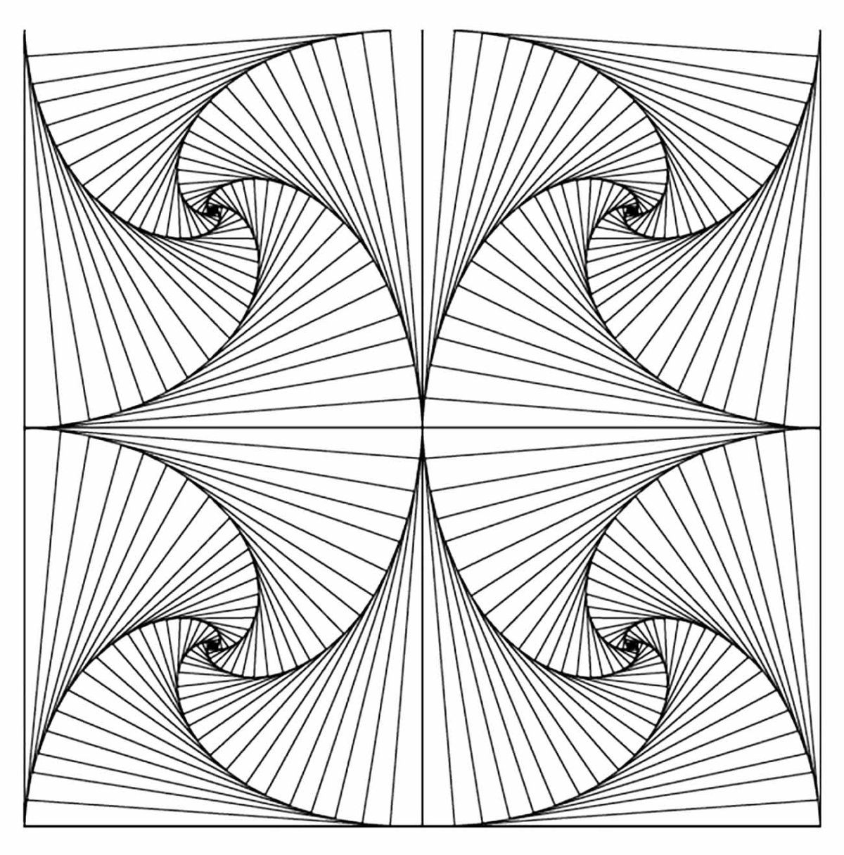 Симметричный геометрический орнамент