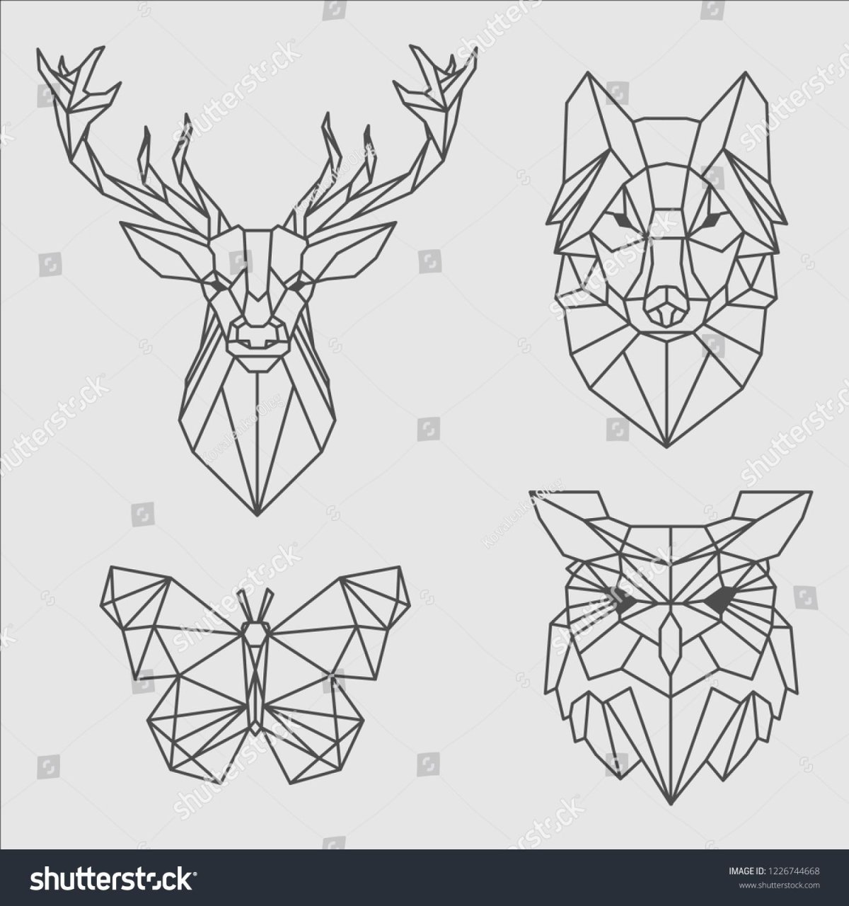 Геометрические животные