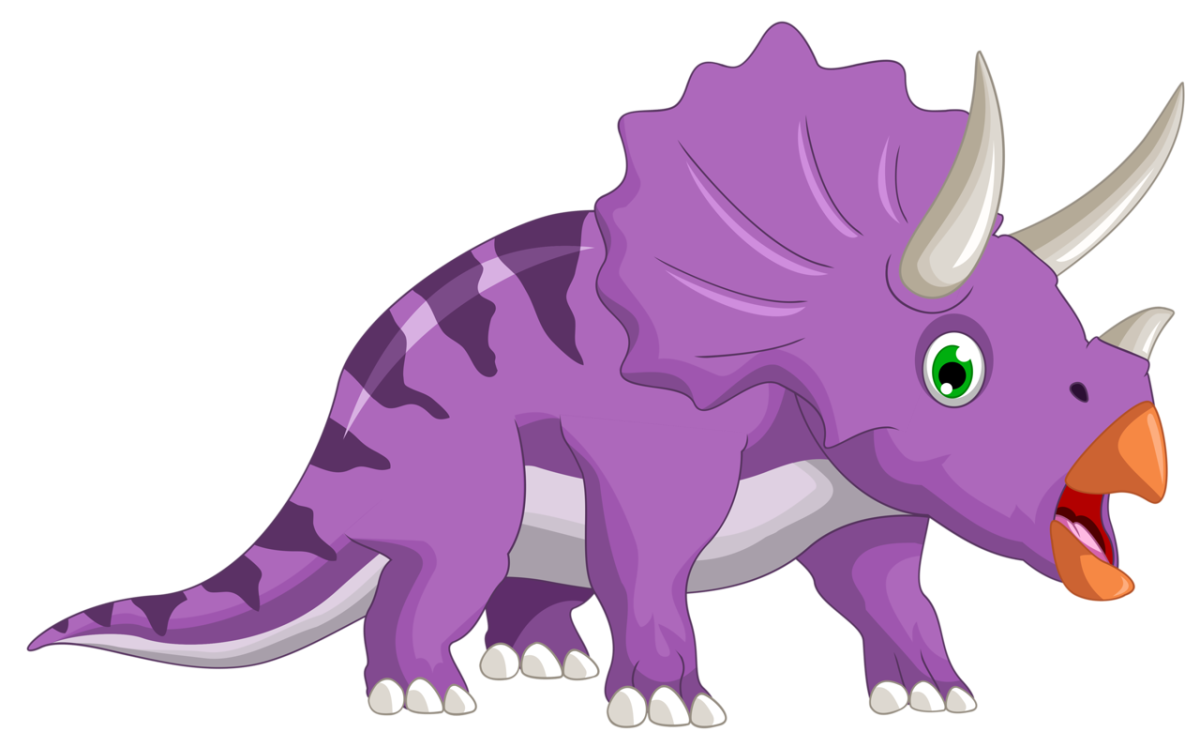 Сиреневый динозавр для детей